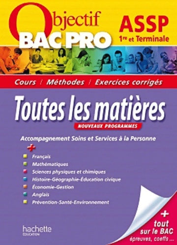 Livrenpoche : Toutes les matières 1re et Terminale ASSP - Michel Corlin - Livre