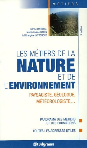 Livrenpoche : Les métiers de la nature et de l'environnement - Karine Darmon - Livre