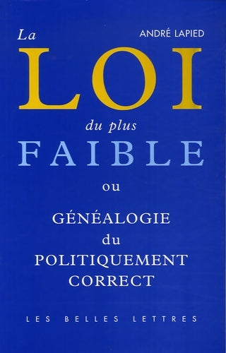 Livrenpoche : LOI DU PLUS FAIBLE - ANDRE LAPIED - Livre