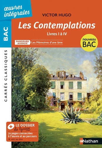 Livrenpoche : Les Contemplations livres I à IV de Victor Hugo - Carrés Classiques Oeuvres Intégrales - Sophie Pailloux - Livre