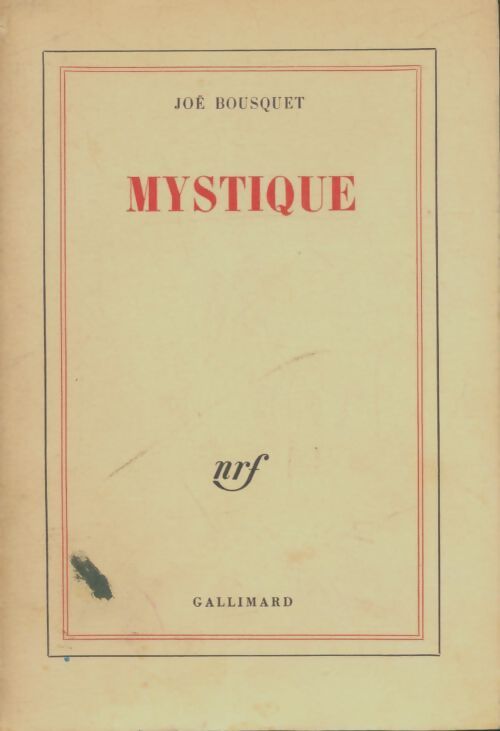 Livrenpoche : Mystique - Joe Bousquet - Livre