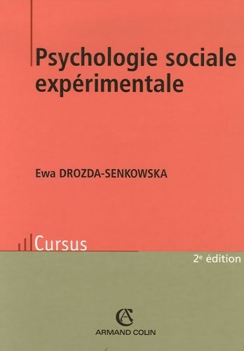 Livrenpoche : Psychologie sociale expérimentale - Ewa Drozda-Senkowska - Livre