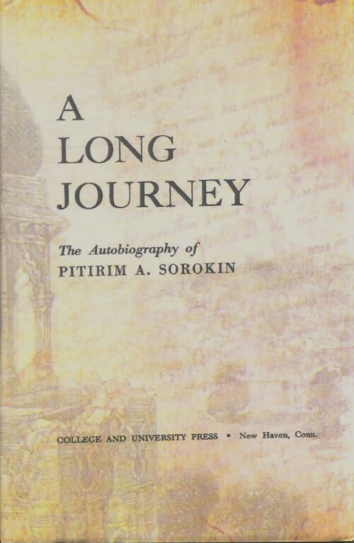 Livrenpoche : A long journey - Pitirim Sorokin - Livre