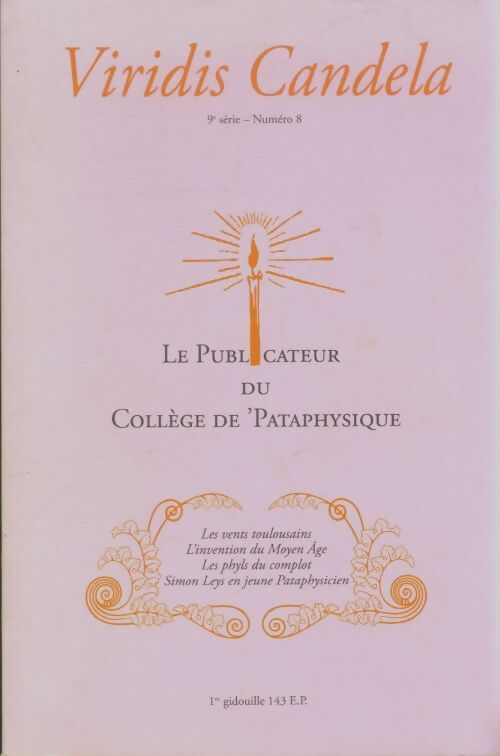 Livrenpoche : Viridis candela 9e série n°8 - Collectif - Livre