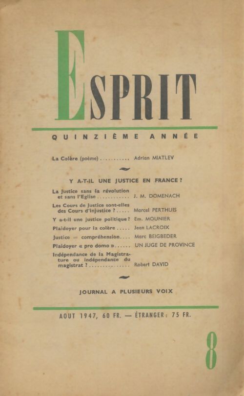 Livrenpoche : Esprit n°136 - Collectif - Livre
