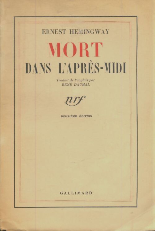 Livrenpoche : Mort dans l'après-midi - Ernest Hemingway - Livre