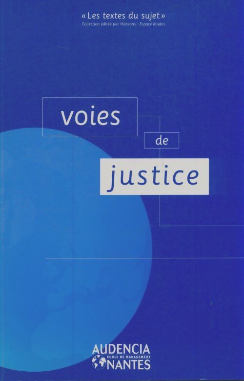Livrenpoche : Voies de justice  - Bernard Cier - Livre