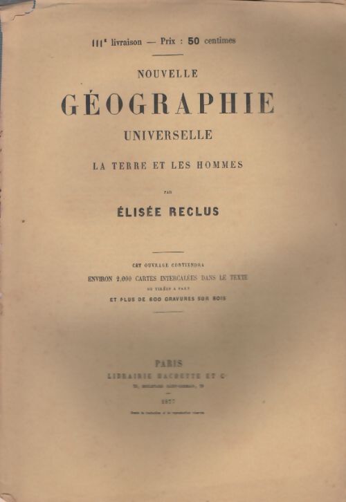Livrenpoche : Nouvelle géographie universelle n°111 - Elisée Reclus - Livre