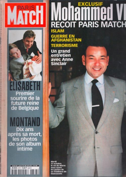 Livrenpoche : Paris Match n°2737 : Mohammed Vi reçoit Paris Match - Collectif - Livre