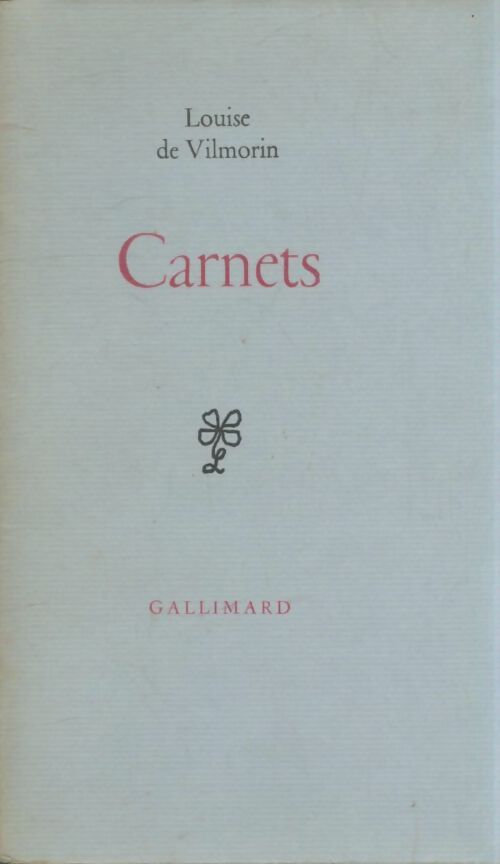 Livrenpoche : Carnets. - Louise De Vilmorin - Livre