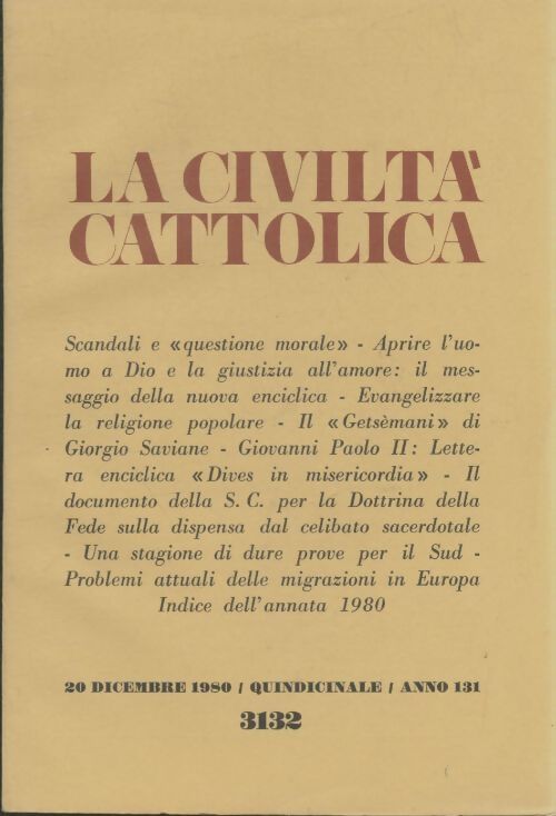 Livrenpoche : La civilta cattolica n°3132 - Collectif - Livre