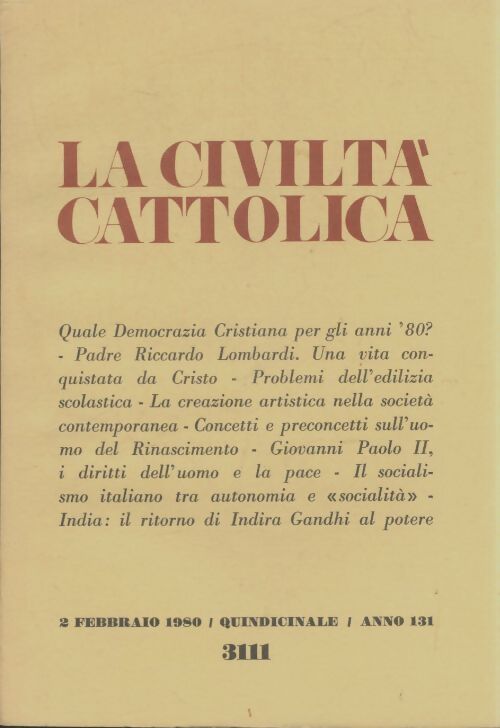 Livrenpoche : La civilta cattolica n°3111 - Collectif - Livre