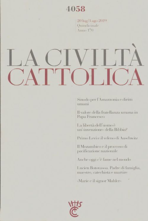Livrenpoche : La civilta cattolica n°4058 - Collectif - Livre