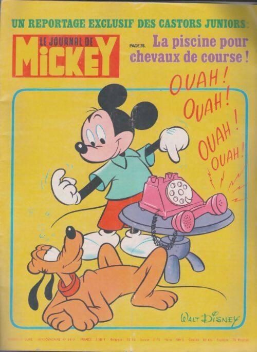 Livrenpoche : Le journal de Mickey n°1410 : La piscine pour chevaux de course ! - Collectif - Livre