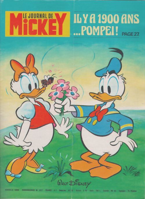 Livrenpoche : Le journal de Mickey n°1417 : Il y a 1900 ans... Pompéi ! - Collectif - Livre