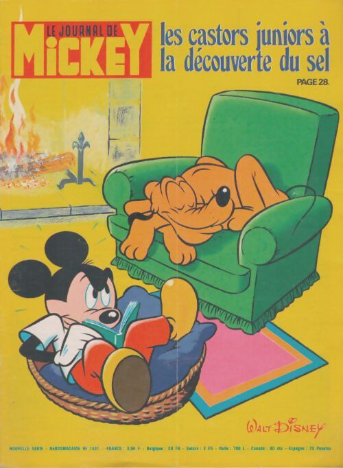 Livrenpoche : Le journal de Mickey n°1401 : Les Castors Juniors à la découverte du sel - Collectif - Livre