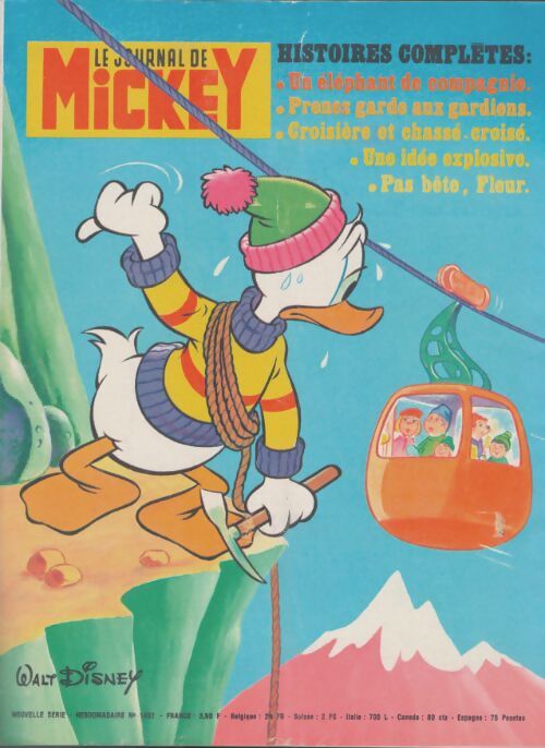 Livrenpoche : Le journal de Mickey n°1402 : Histoires complètes - Collectif - Livre