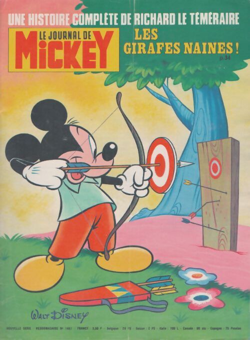 Livrenpoche : Le journal de Mickey n°1407 : Les girafes naines ! - Collectif - Livre