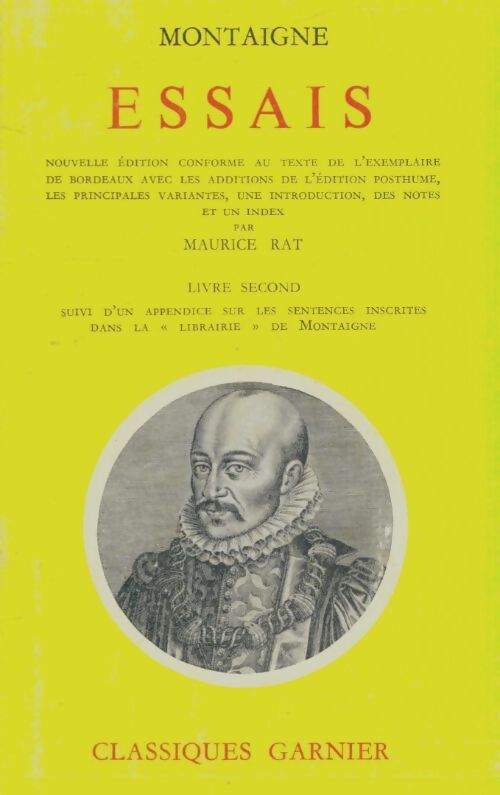 Essais Tome II - Montaigne - Livre