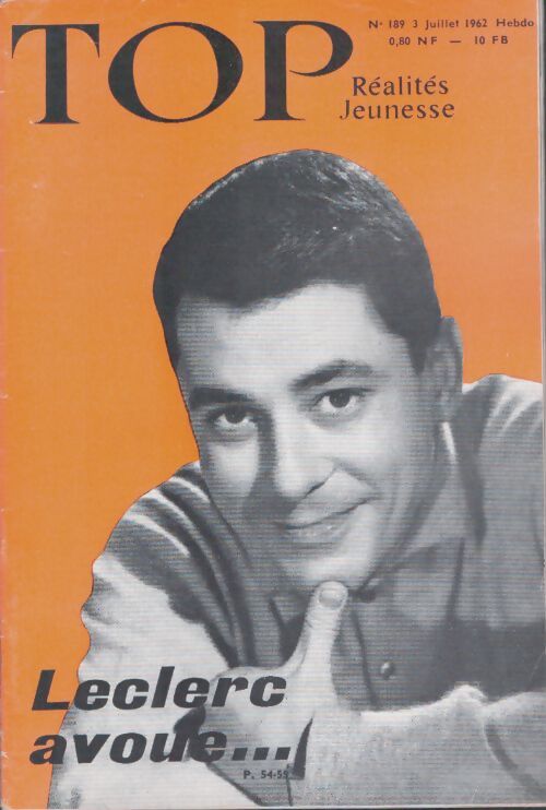 Livrenpoche : Top réalités jeunesse n°189 : Leclerc avoue... - Collectif - Livre