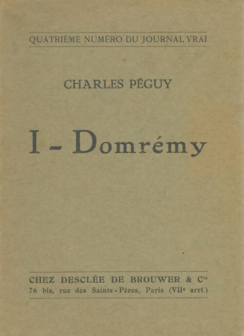 Livrenpoche : A Domrémy - Charles Péguy - Livre