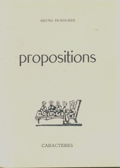 Livrenpoche : Propositions - Bruno Durocher - Livre
