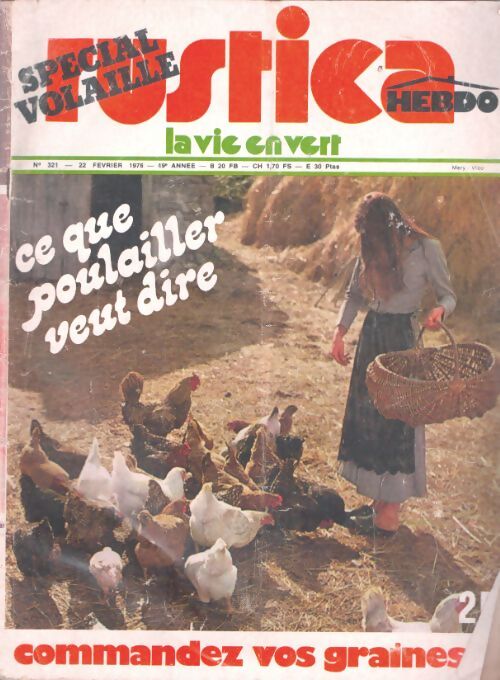 Livrenpoche : Rustica n°321 : Spécial volaiile - Collectif - Livre