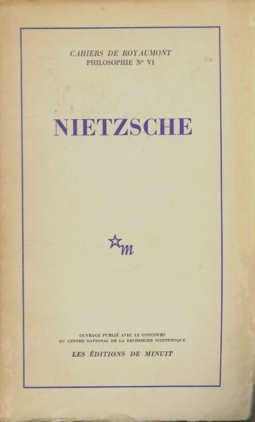 Livrenpoche : Nietzsche cahiers du roy aumont - Collectif - Livre