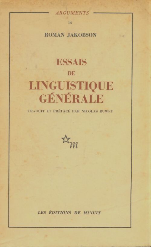 Livrenpoche : Essais de linguistique générale - Roman Jakobson - Livre