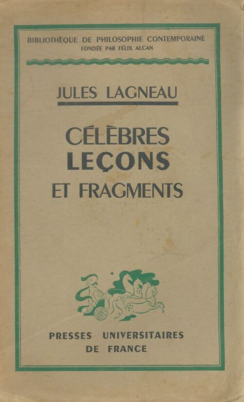 Livrenpoche : Célèbres leçons et fragments - Jules Lagneau - Livre
