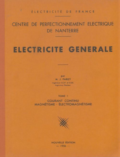 Livrenpoche : Électricité générale Tome I - Collectif - Livre