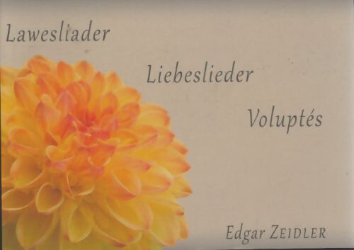 Livrenpoche : Voluptés - Edgar Zeidler - Livre