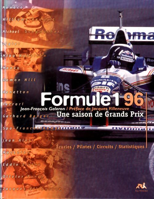 Livrenpoche : Formule 1 1996 une saison de grands prix - Jean-François Galeron - Livre