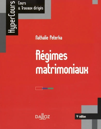 Livrenpoche : Régimes matrimoniaux - Nathalie Peterka - Livre