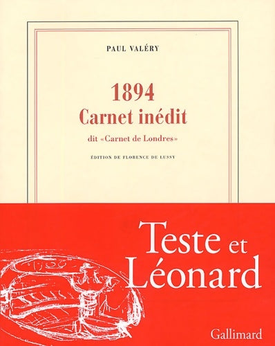 Livrenpoche : 1894 carnet inédit dit Carnet de Londres : - Paul Valéry - Livre