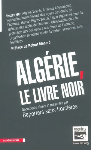 Livrenpoche : Algérie : Le Livre noir - Sans Frontières Reporters - Livre