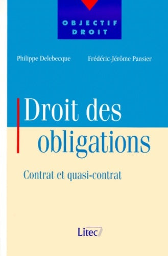 Livrenpoche : Le droit des obligations : Contrat et quasi-contrat - Pansier - Livre