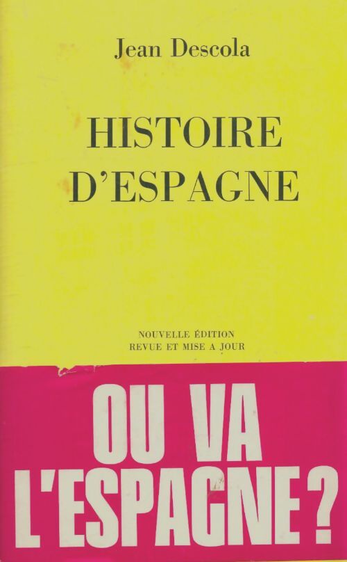 Histoire d'Espagne - Louis Bertrand - Livre