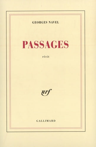 Livrenpoche : Passages - Georges Navel - Livre