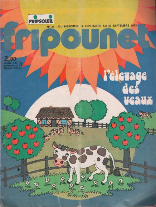 Livrenpoche : Fripounet 1975 n°38 : L'élevage des veaux - Collectif - Livre