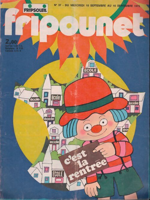 Livrenpoche : Fripounet 1975 n°37 : C'est la rentrée - Collectif - Livre