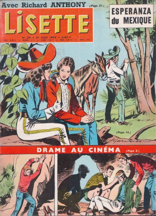 Livrenpoche : Lisette 1964 n°25 : Espranza du Mexique / Drame au cinéma - Collectif - Livre