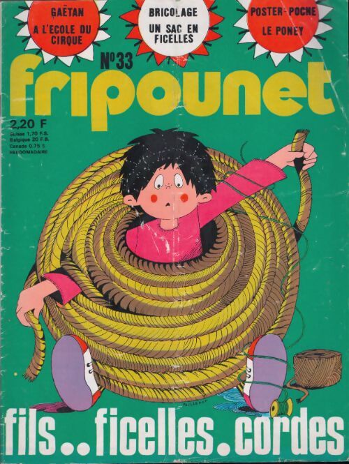 Livrenpoche : Fripounet 1976 n°33 : Fils...Ficelles.cordes - Collectif - Livre
