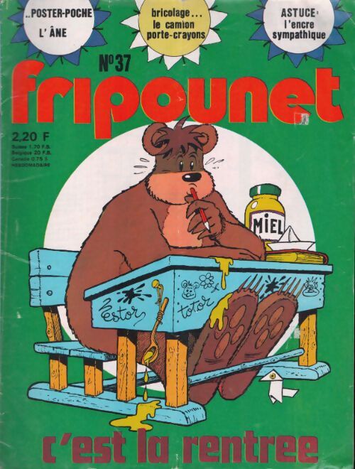 Livrenpoche : Fripounet 1976 n°36 : C'est la rentrée - Collectif - Livre