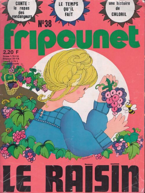 Livrenpoche : Fripounet 1976 n°38 : Le raisin - Collectif - Livre