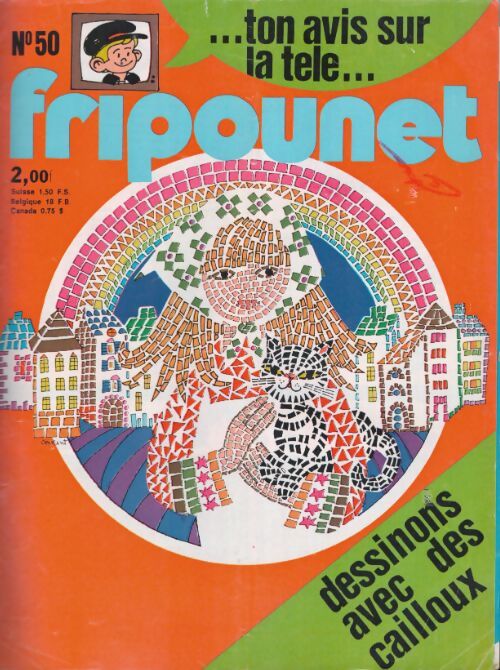 Livrenpoche : Fripounet 1975 n°50 : Dessinons avec des cailloux - Collectif - Livre