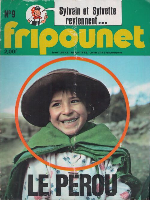 Livrenpoche : Fripounet 1976 n°9 : Le Pérou - Collectif - Livre
