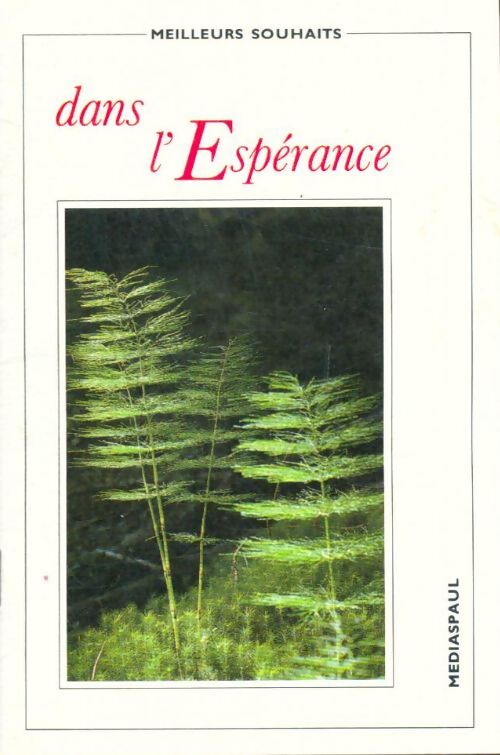 Livrenpoche : Dans l'espérance - Collectif - Livre