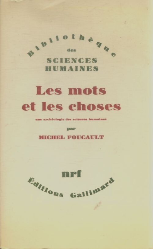 Livrenpoche : Les mots et les choses - Michel Foucault - Livre