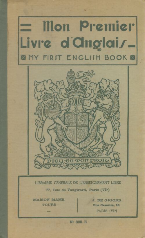 Livrenpoche : Mon premier livre d'anglais - Collectif - Livre